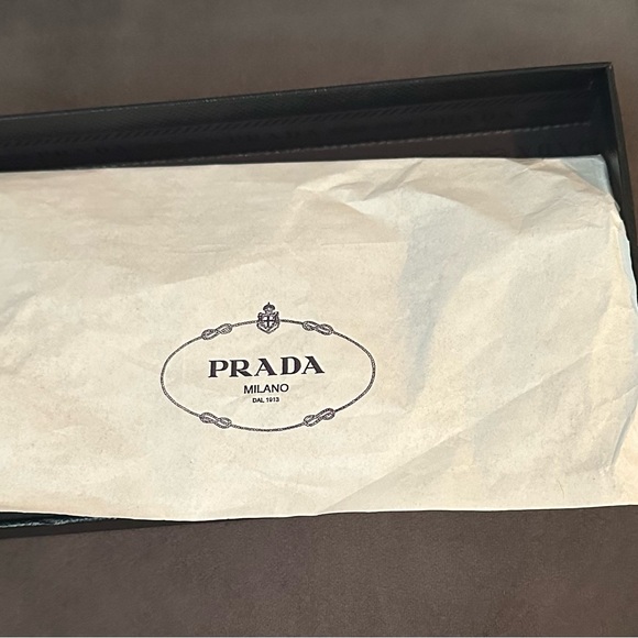 **Full inclusion Prada** Bordeaux/Multicolor Saffiano Leather Wallet - Picture 7 of 15